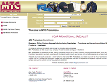 Tablet Screenshot of mtcpromotions.com